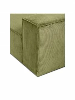 Westwing Collection Méridienne modulable velours côtelé vert Lennon, larg. 120 x prof. 180 cm, méridienne à gauche -furniture Soldes Meridienne modulable velours cotele vert Lennon 5