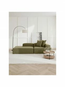 Westwing Collection Méridienne modulable vert Lennon, larg. 150 x haut. 68 cm, dossier à droite -furniture Soldes Meridienne modulable vert Lennon 8