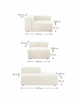 Westwing Collection Méridienne modulaire XL beige Lennon, larg. 357 x prof. 119 cm, dossier à gauche 10 Westwing Collection Méridienne modulaire XL beige Lennon, larg. 357 x prof. 119 cm, dossier à gauche -furniture Soldes Meridienne modulaire XL beige Lennon 4