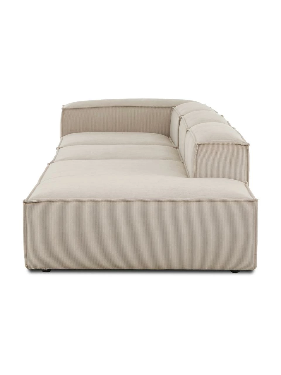 Westwing Collection Méridienne modulaire XL velours côtelé beige Lennon, larg. 357 x prof. 119 cm, dossier à gauche 6 Westwing Collection Méridienne modulaire XL velours côtelé beige Lennon, larg. 357 x prof. 119 cm, dossier à gauche – Image 6