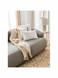 Westwing Collection Méridienne modulaire grise Sofia, larg. 340 x prof. 95 cm, méridienne à droite -furniture Soldes Meridienne modulaire grise Sofia 2