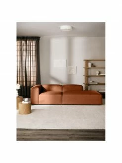 Westwing Collection Méridienne modulaire terracotta Lennon, larg. 269 x prof. 119 cm, dossier à gauche -furniture Soldes Meridienne modulaire terracotta Lennon 3