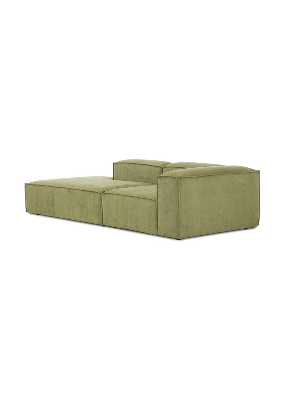 Westwing Collection Méridienne modulaire velours côtelé vert Lennon, larg. 269 x prof. 119 cm, dossier à droite 3 Westwing Collection Méridienne modulaire velours côtelé vert Lennon, larg. 269 x prof. 119 cm, dossier à droite – Image 3