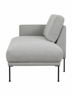 Westwing Collection Méridienne tissu gris clair pieds en métal Fluente, larg. 202 x prof. 85 cm, dossier à gauche 9 Westwing Collection Méridienne tissu gris clair pieds en métal Fluente, larg. 202 x prof. 85 cm, dossier à gauche -furniture Soldes Meridienne tissu gris clair pieds en metal Fluente 3