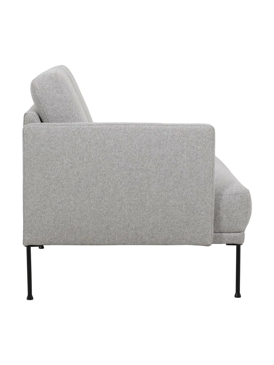 Westwing Collection Méridienne tissu gris clair pieds en métal Fluente, larg. 202 x prof. 85 cm, dossier à gauche 5 Westwing Collection Méridienne tissu gris clair pieds en métal Fluente, larg. 202 x prof. 85 cm, dossier à gauche – Image 5