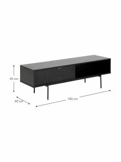 Meuble TV Angus, larg. 140 x haut. 45 cm -furniture Soldes Meuble TV Angus 2