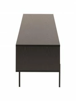 Meuble TV noir Angus, larg. 180 x haut. 44 cmDisponibilité limitée -furniture Soldes Meuble TV noir Angus 5
