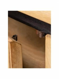 Meuble TV rétro en bois massif Licia, larg. 160 x haut. 56 cm -furniture Soldes Meuble TV retro en bois massif Licia 5