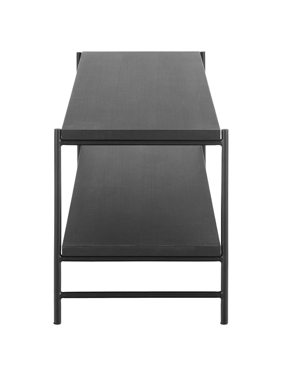 Westwing Collection Meuble bas noir Mica, larg. 120 x haut. 50 cm 5 Westwing Collection Meuble bas noir Mica, larg. 120 x haut. 50 cm – Image 5