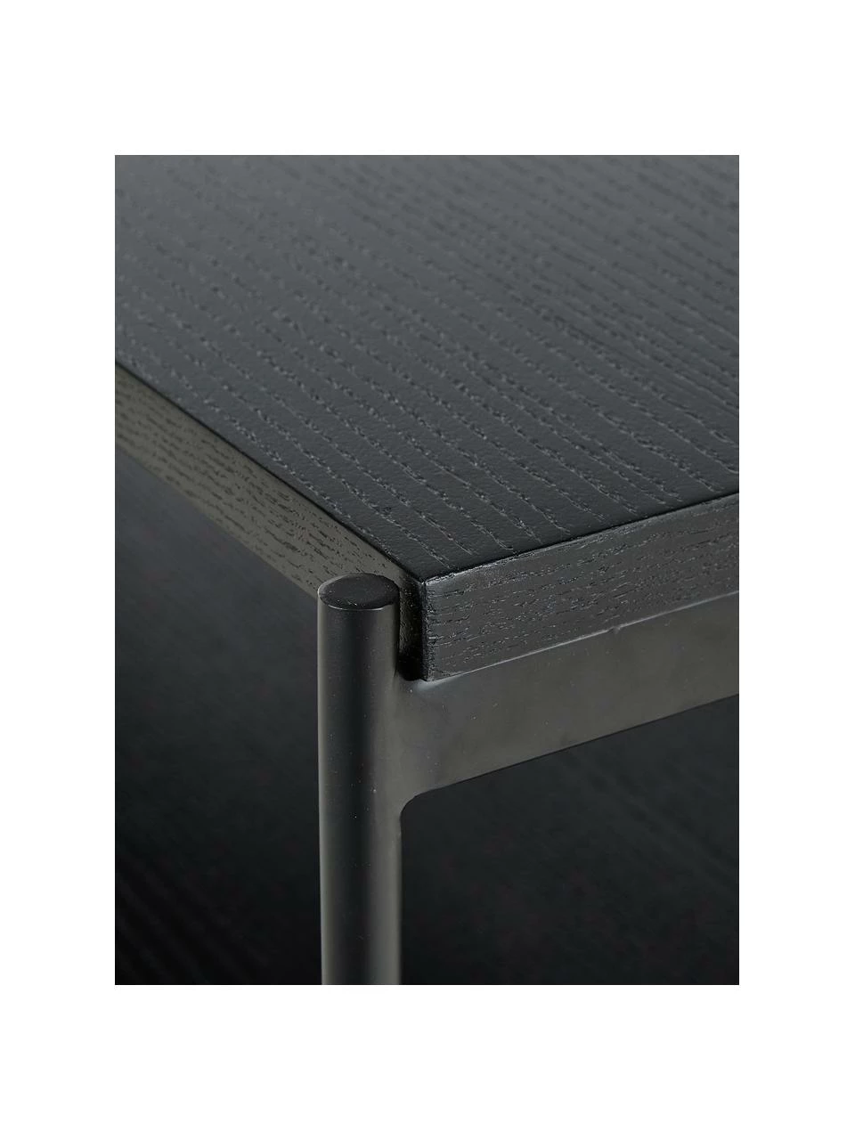 Westwing Collection Meuble bas noir Mica, larg. 120 x haut. 50 cm 6 Westwing Collection Meuble bas noir Mica, larg. 120 x haut. 50 cm – Image 6