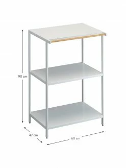 Yamazaki Petite étagère industrielle en métal blanc Killy, larg. 60 x haut. 90 cmSeulement 1 produit disponible -furniture Soldes Petite etagere industrielle en metal blanc Killy 2