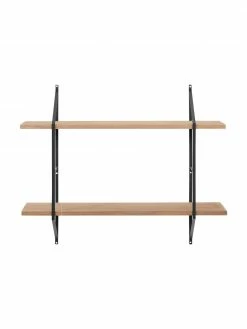 Petite étagère murale en bois et métal Belfast, larg. 76 x haut. 63 cm -furniture Soldes Petite etagere murale en bois et metal Belfast 4
