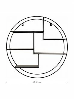 Petite étagère murale en métal Expo, Ø 61 x prof. 16 cm -furniture Soldes Petite etagere murale en metal Expo 2