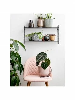 Bloomingville Petite étagère murale noire en métal North, larg. 65 x haut. 35 cm -furniture Soldes Petite etagere murale noire en metal North 4