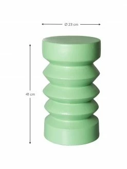 HKliving Petite table d'appoint vert clair Stoneware, Ø 23 x haut. 41 cm -furniture Soldes Petite table dappoint vert clair Stoneware 2