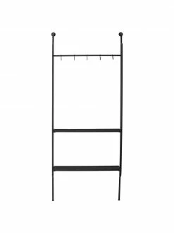 Bloomingville Porte-manteau métal noir Zilia, larg. 76 x haut. 180 cm 7 Bloomingville Porte-manteau métal noir Zilia, larg. 76 x haut. 180 cm -furniture Soldes Porte manteau metal noir Zilia 3