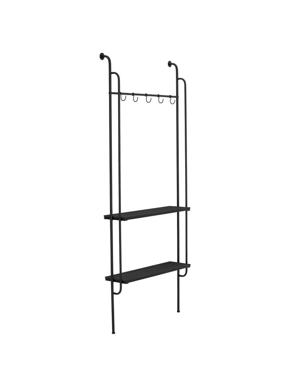 Bloomingville Porte-manteau métal noir Zilia, larg. 76 x haut. 180 cm 1 Bloomingville Porte-manteau métal noir Zilia, larg. 76 x haut. 180 cm