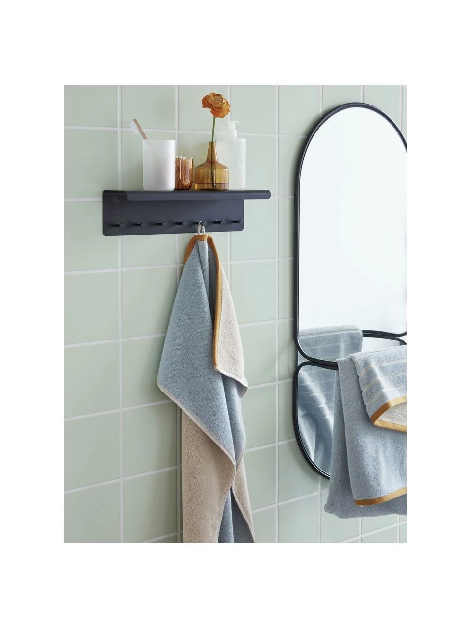 Hübsch Portemanteau en métal Bow, larg. 40 x haut. 10 cm 2 Hübsch Portemanteau en métal Bow, larg. 40 x haut. 10 cm – Image 2