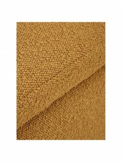 Westwing Collection Pouf avec rangement tissu bouclé jaune moutarde Winou, larg. 50 x haut. 48 cm -furniture Soldes Pouf avec rangement tissu boucle jaune moutarde Winou 5