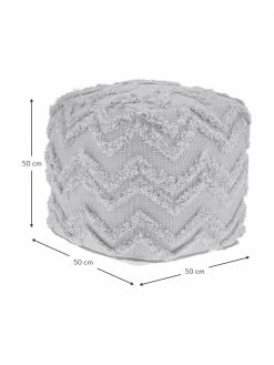 Westwing Collection Pouf bohème gris tufté main Akesha, larg. 50 x haut. 50 cm 8 Westwing Collection Pouf bohème gris tufté main Akesha, larg. 50 x haut. 50 cm -furniture Soldes Pouf boheme gris tufte main Akesha 2