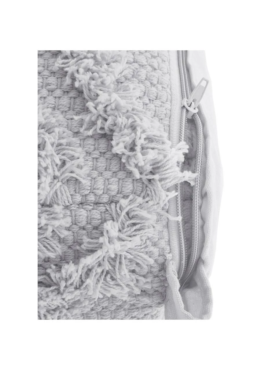 Westwing Collection Pouf bohème gris tufté main Akesha, larg. 50 x haut. 50 cm 6 Westwing Collection Pouf bohème gris tufté main Akesha, larg. 50 x haut. 50 cm – Image 6