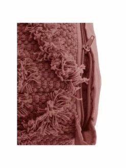 Westwing Collection Pouf bohème rouge rouille tufté main Akesha, larg. 50 x haut. 50 cm -furniture Soldes Pouf boheme rouge rouille tufte main Akesha 5