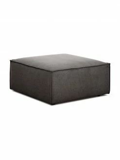 Westwing Collection Pouf canapé anthracite Lennon, larg. 88 x haut. 43 cm