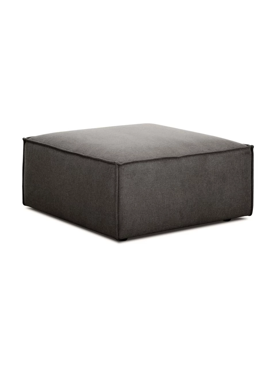 Westwing Collection Pouf canapé anthracite Lennon, larg. 88 x haut. 43 cm 1 Westwing Collection Pouf canapé anthracite Lennon, larg. 88 x haut. 43 cm
