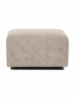 Westwing Collection Pouf canapé beige Lena, larg. 76 x haut. 44 cm
