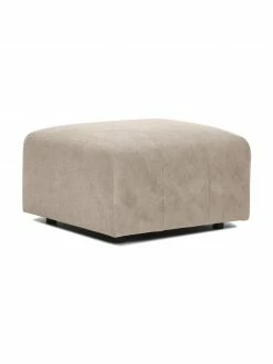 Westwing Collection Pouf canapé beige Lena, larg. 76 x haut. 44 cm -furniture Soldes Pouf canape beige Lena 4