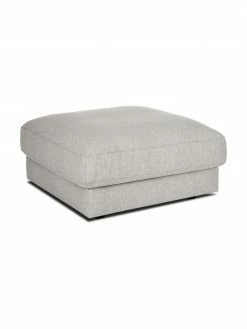 Westwing Collection Pouf canapé beige gris Tribeca, larg. 80 x haut. 40 cm