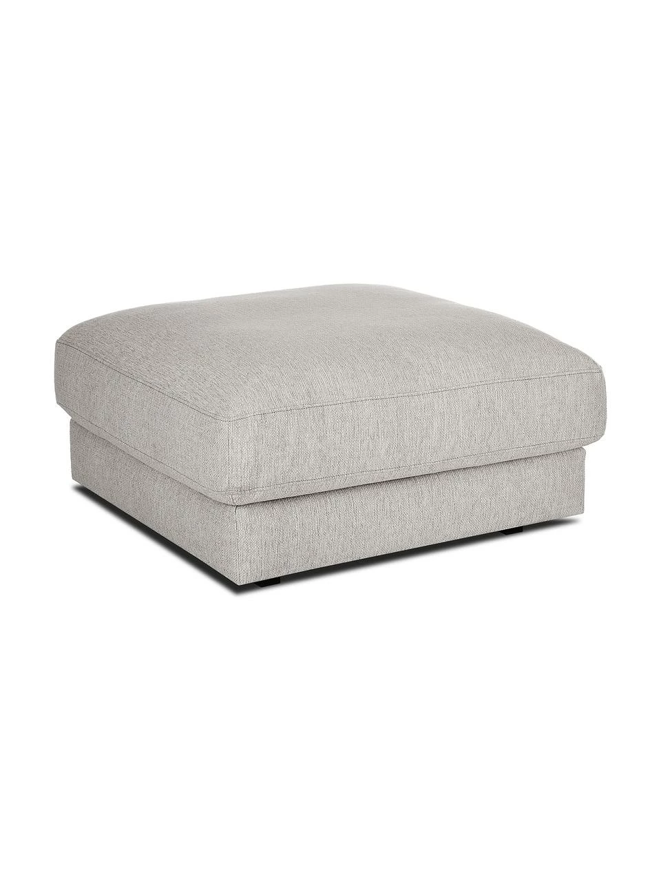 Westwing Collection Pouf canapé beige gris Tribeca, larg. 80 x haut. 40 cm 1 Westwing Collection Pouf canapé beige gris Tribeca, larg. 80 x haut. 40 cm