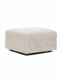 Westwing Collection Pouf canapé blanc crème Lena, larg. 76 x haut. 44 cm -furniture Soldes Pouf canape blanc creme Lena 4