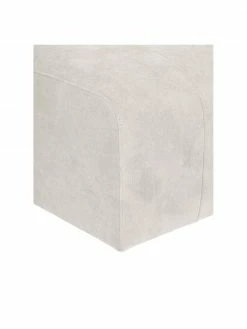 Westwing Collection Pouf canapé blanc crème Lena, larg. 76 x haut. 44 cm -furniture Soldes Pouf canape blanc creme Lena 5