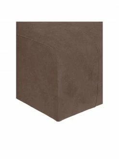 Westwing Collection Pouf canapé brun foncé Lena, larg. 76 x haut. 44 cm -furniture Soldes Pouf canape brun fonce Lena 5