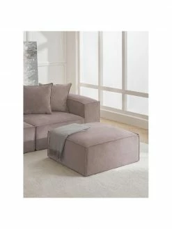 Westwing Collection Pouf canapé en velours côtelé brun Lennon, larg. 88 x haut. 43 cm 8 Westwing Collection Pouf canapé en velours côtelé brun Lennon, larg. 88 x haut. 43 cm -furniture Soldes Pouf canape en velours cotele brun Lennon 2