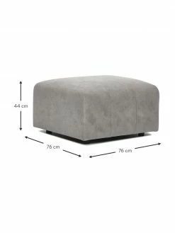 Westwing Collection Pouf canapé gris argenté Lena, larg. 76 x haut. 44 cm 9 Westwing Collection Pouf canapé gris argenté Lena, larg. 76 x haut. 44 cm -furniture Soldes Pouf canape gris argente Lena 3