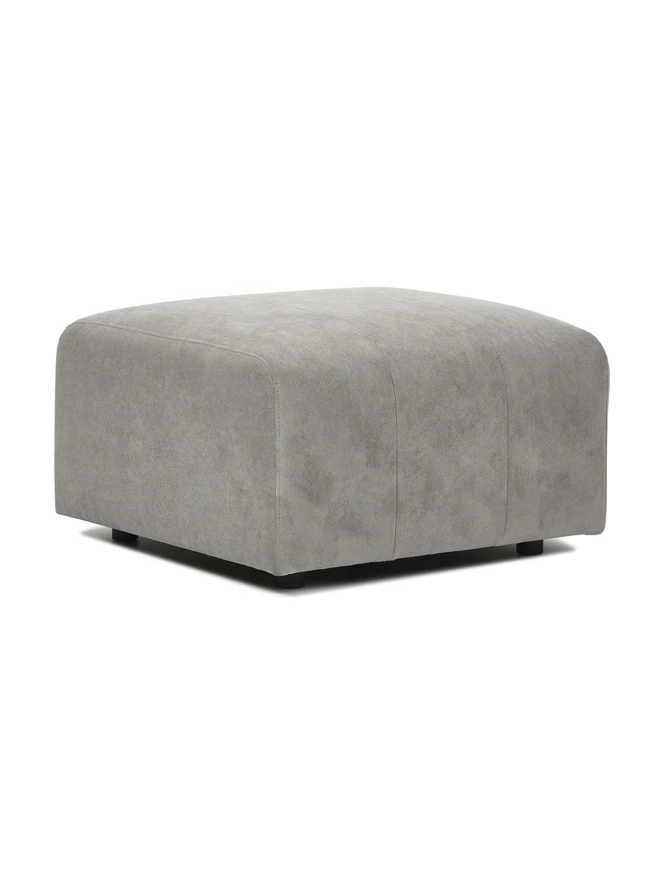 Westwing Collection Pouf canapé gris argenté Lena, larg. 76 x haut. 44 cm 5 Westwing Collection Pouf canapé gris argenté Lena, larg. 76 x haut. 44 cm – Image 5