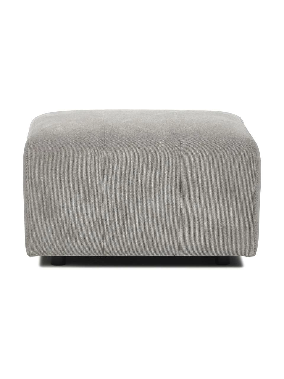 Westwing Collection Pouf canapé gris argenté Lena, larg. 76 x haut. 44 cm 1 Westwing Collection Pouf canapé gris argenté Lena, larg. 76 x haut. 44 cm