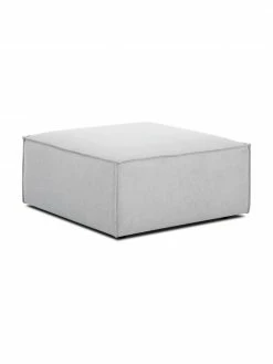 Westwing Collection Pouf canapé gris clair Lennon, larg. 88 x haut. 43 cm