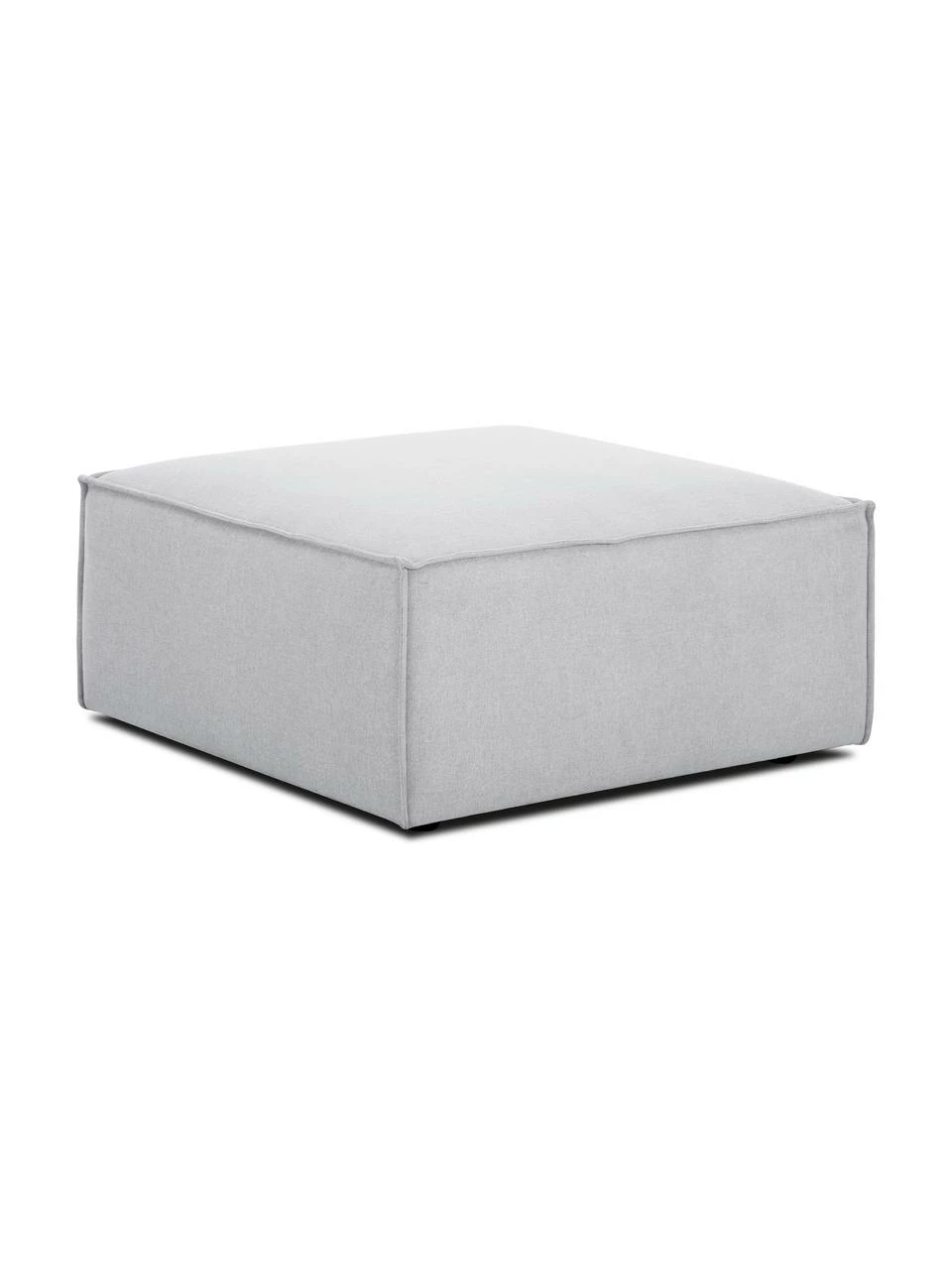 Westwing Collection Pouf canapé gris clair Lennon, larg. 88 x haut. 43 cm 1 Westwing Collection Pouf canapé gris clair Lennon, larg. 88 x haut. 43 cm