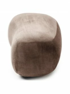 Westwing Collection Pouf canapé haricot brun Alba, larg. 130 x prof. 62 cm -furniture Soldes Pouf canape haricot brun Alba 4