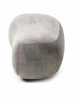 Westwing Collection Pouf canapé haricot gris Alba, larg. 130 x prof. 62 cm -furniture Soldes Pouf canape haricot gris Alba 4