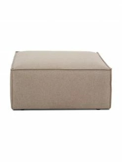 Westwing Collection Pouf canapé tissu brun Lennon, larg. 88 x haut. 43 cm -furniture Soldes Pouf canape tissu brun Lennon 4