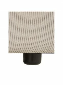 Westwing Collection Pouf canapé velours côtelé beige Lennon, larg. 88 x haut. 43 cm -furniture Soldes Pouf canape velours cotele beige Lennon 5