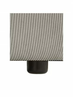 Westwing Collection Pouf canapé velours côtelé gris Lennon, larg. 88 x haut. 43 cm -furniture Soldes Pouf canape velours cotele gris Lennon 5