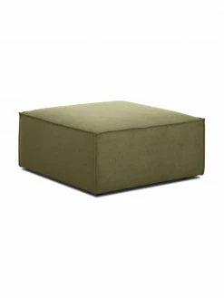 Westwing Collection Pouf canapé vert Lennon, larg. 88 x haut. 43 cm