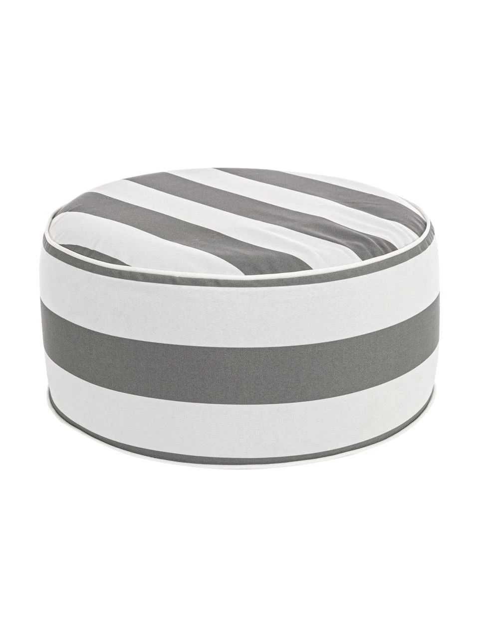 Bizzotto Pouf d'extérieur gonflable Stripes, Ø 53 x haut. 23 cm 1 Bizzotto Pouf d'extérieur gonflable Stripes, Ø 53 x haut. 23 cm