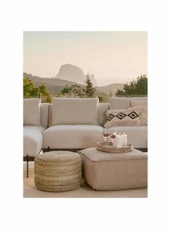 Westwing Collection Pouf en jute fait à la main Bono, Ø 50 x haut. 36 cm -furniture Soldes Pouf en jute fait a la main Bono 20