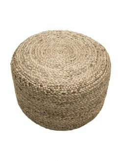 Westwing Collection Pouf en jute fait à la main Bono, Ø 50 x haut. 36 cm -furniture Soldes Pouf en jute fait a la main Bono 23